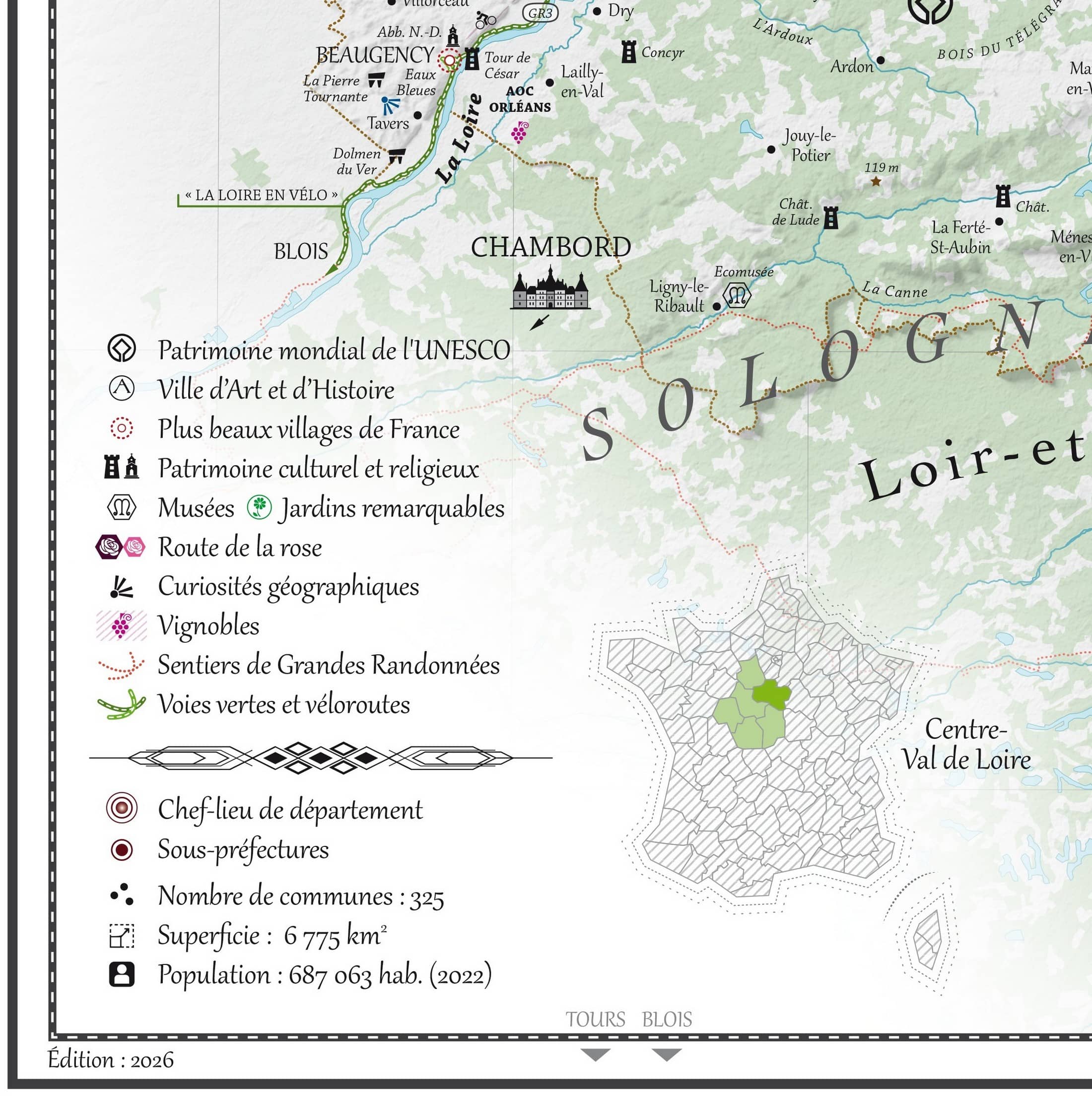 Le Loiret - Légende