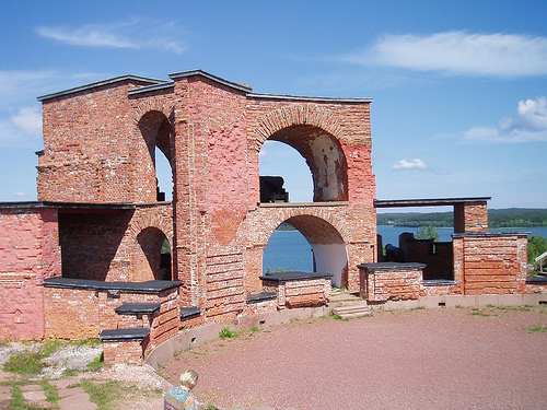 Ruines de la forteresse russe de Bomarsund