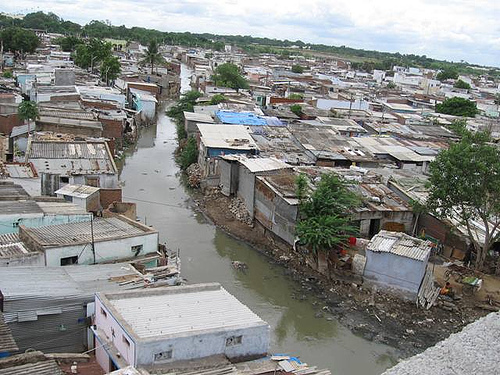Le slum de Indiramma Nagar à Hyderabad, Inde Le slum de Indiramma Nagar à Hyderabad, Inde