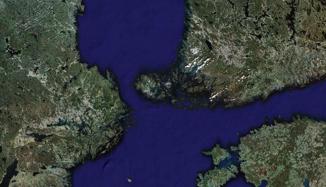 Image Satellite des Îles Åland Image Satellite des Îles Åland