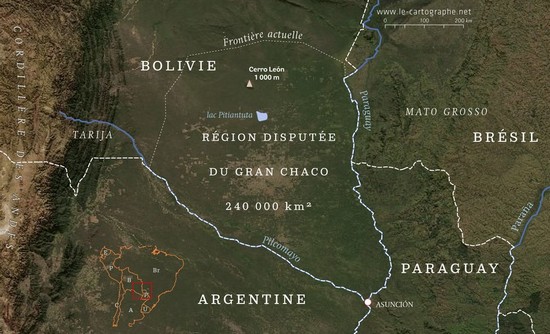 Image satellite : Le Gran Chaco