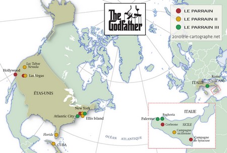 Géographie essentielle de la trilogie du  Parrain, de Francis Ford Coppola