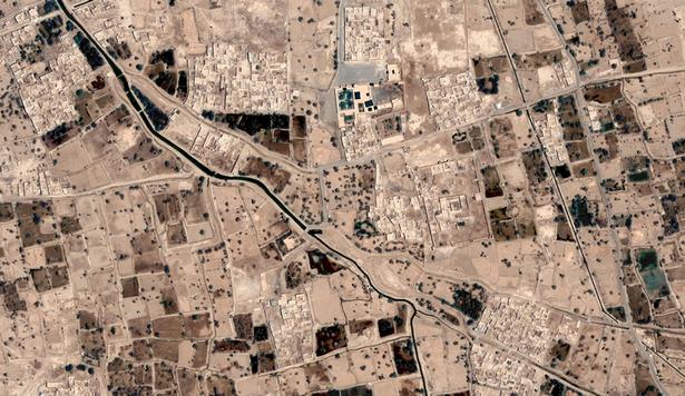 Image satellite : Sidjilmassa « port du nord du Sahara » en 2005