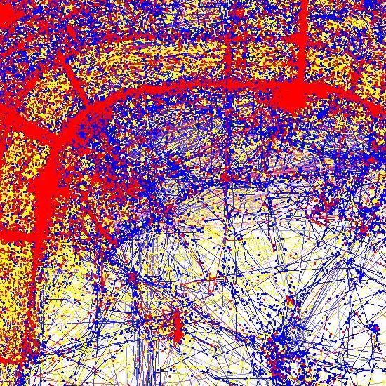 La cartographie d'Eric Fischer à la loupe