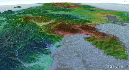 Mont Fuli en 3D