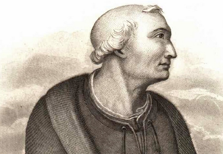 Illustration : portrait d'Amerigo Vespucci (1454-1512)