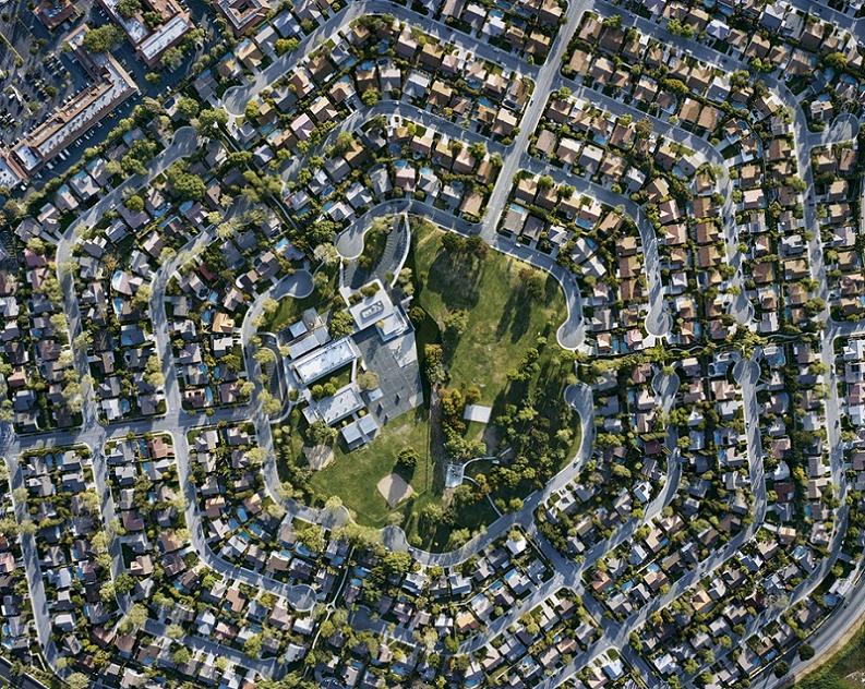 Photo : Cadastre hexagonal à Deer Crest, Californie