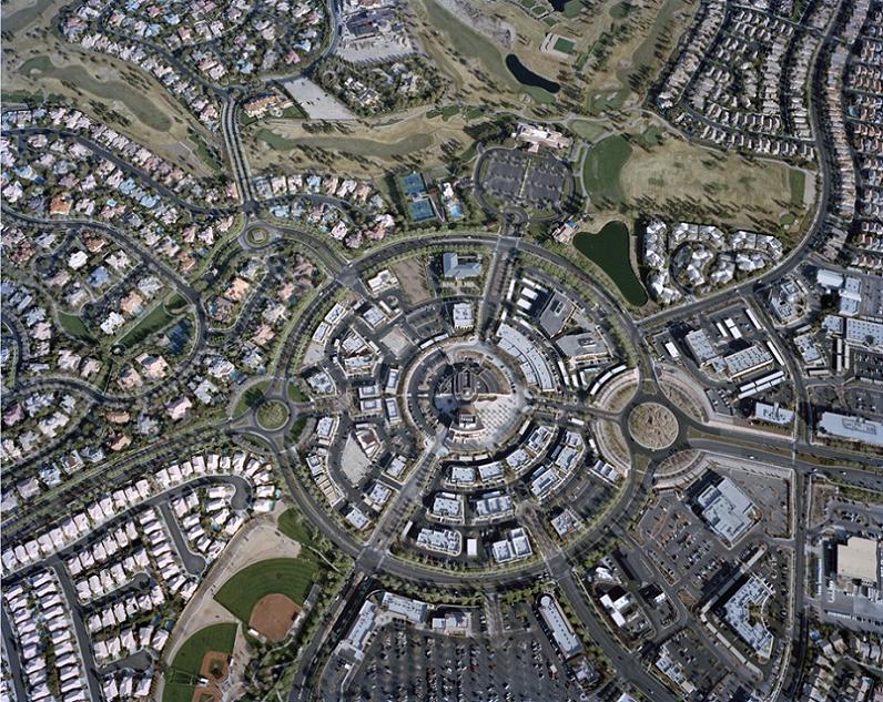 Photo : Lotissement au cadastre rayonnant, Nevada