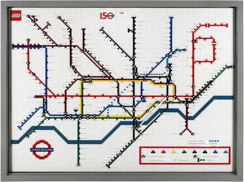 Carte : Les routes du métro de Londres en 1968