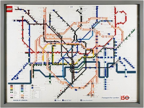 Carte : Les routes du métro de Londres en 2013