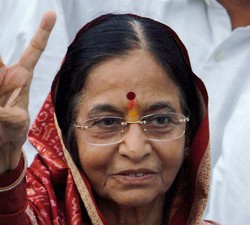 Photo : La Présidente indienne Pratibha Patil