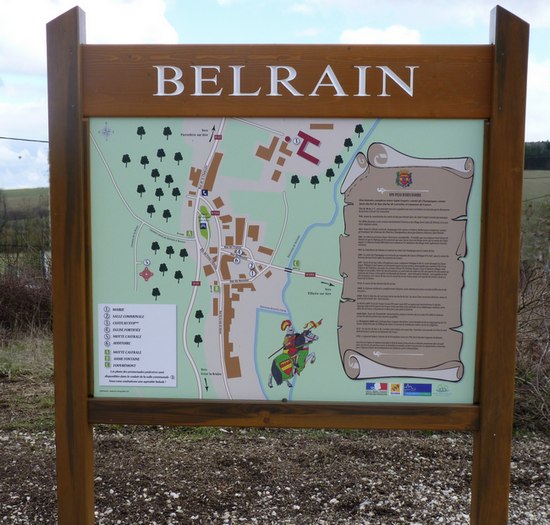 Carte touristique de Belrain (www.le-cartographe.net)