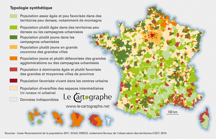 Carte : La qualité de vie dans les territoires