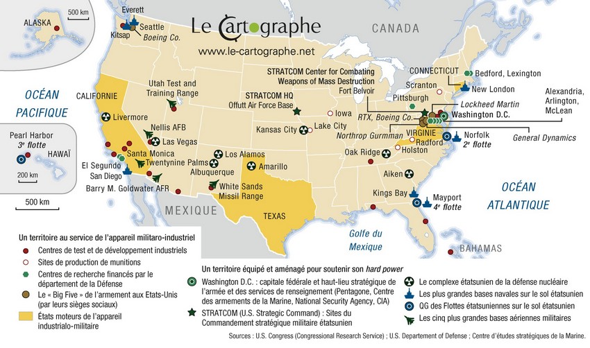 Le territoire étatsuniens au service du Hard power et de laprjection de la puissance