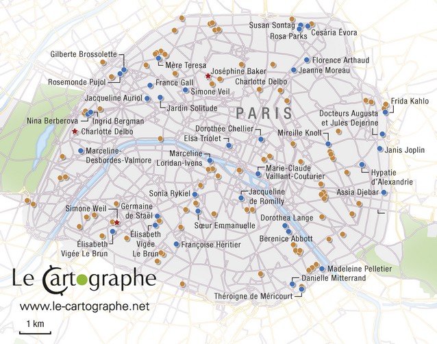 Carte : Rendre hommage aux femmes dans l'espace public