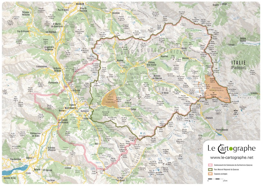 Carte du Queyras