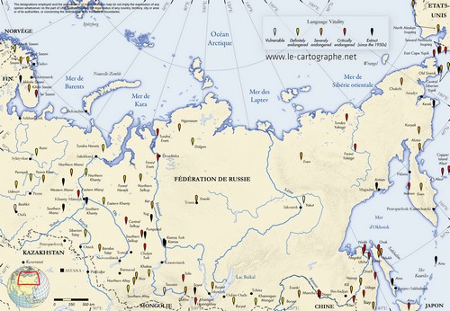 Les langues en danger en ASIE du NORD-EST