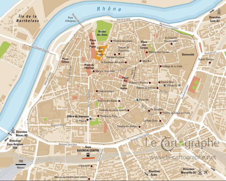 Avignon, le Off en carte