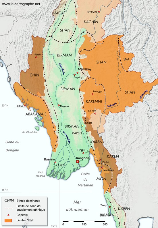 Myanmar - un pays constitué de plusieurs pays