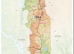 Carte du Togo